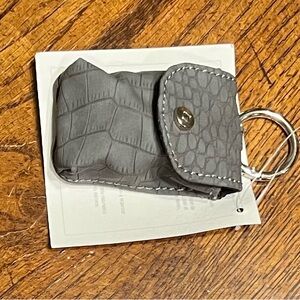 Thirty-One Snap To It Pouch in Grey Crocodile